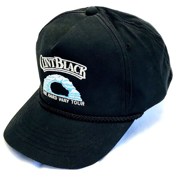 Clint Black Vintage Snapback Cap RARE Hard Way Tour \'92 Black Country Western main image 4